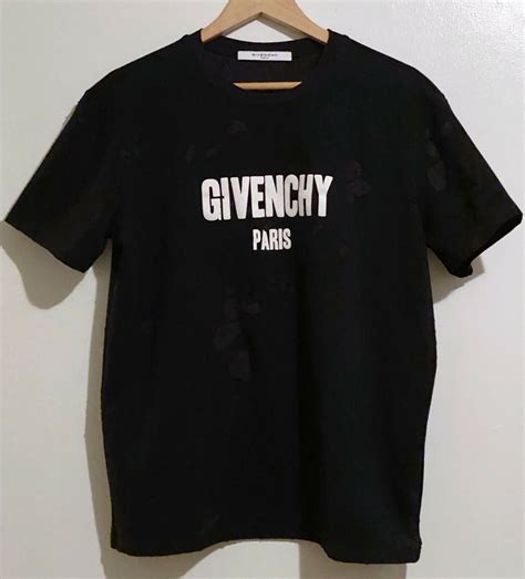 t shirt givenchy cin|givenchy distressed t shirt.